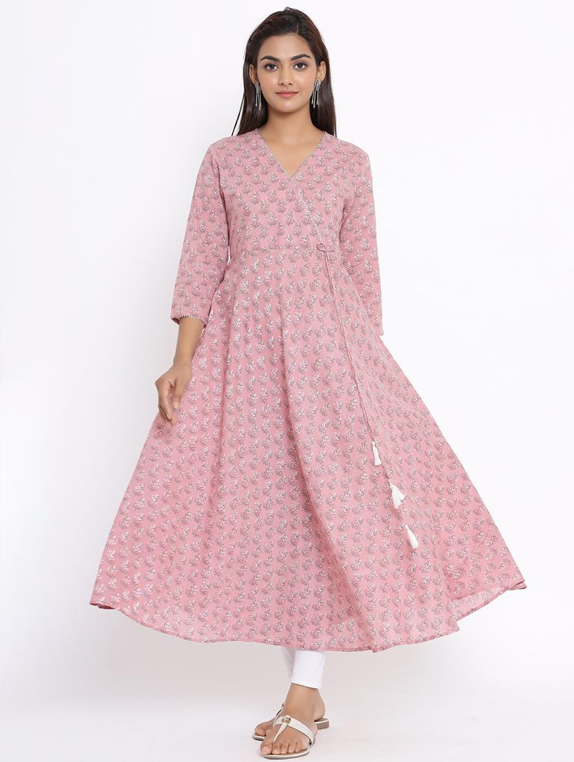floral kurta dupatta set - 17646825 - Zoom Image - 4