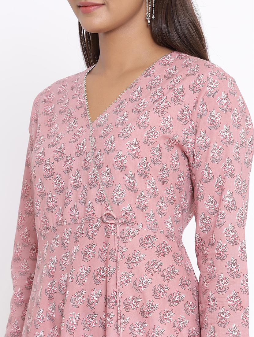 floral kurta dupatta set - 17646825 - Zoom Image - 6
