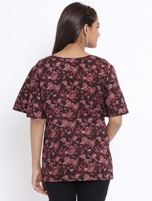 bell sleeved floral top - 17646840 - Standard Image - 4