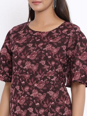 bell sleeved floral top - 17646840 - Standard Image - 6