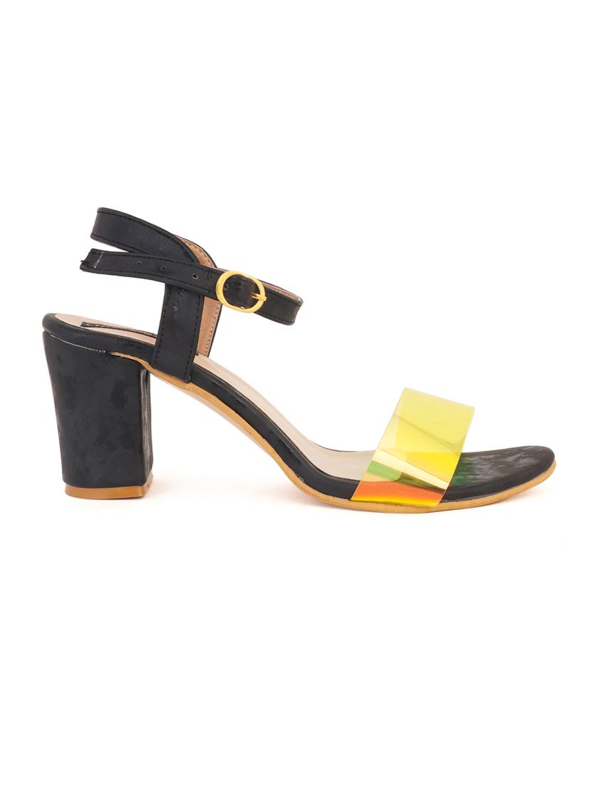 black synthetic one toe sandals - 17646846 - Zoom Image - 2