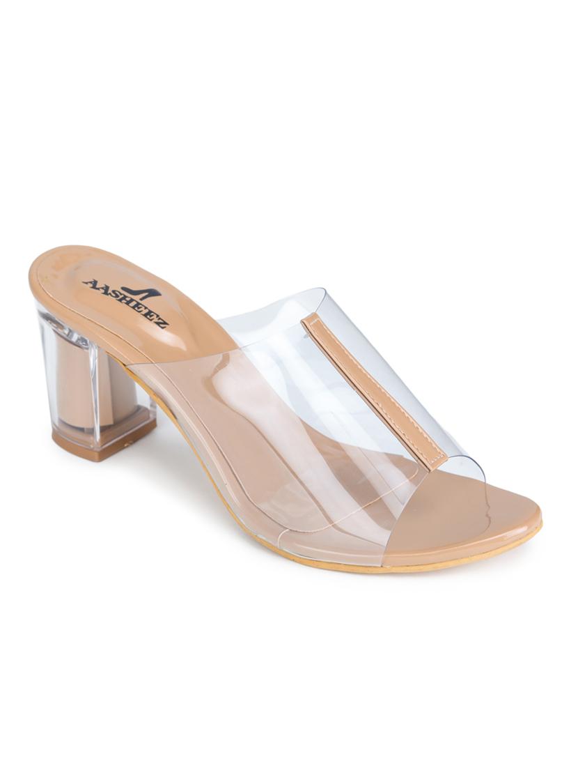 beige synthetic one toe sandals - 17646848 - Zoom Image - 1