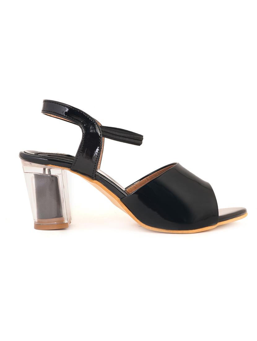 black synthetic one toe sandals - 17646850 - Zoom Image - 2