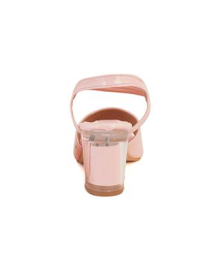 pink synthetic one toe sandals - 17646851 - Standard Image - 3