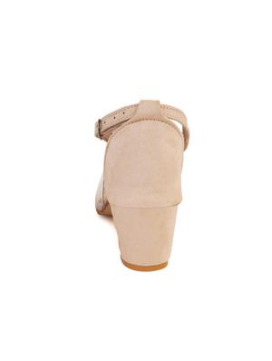 beige synthetic one toe sandals - 17646854 - Standard Image - 3