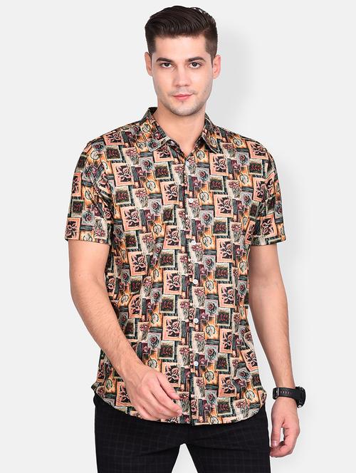 multi colored printed casual shirt - 17646874 - Standard Image - 1