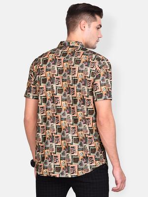 multi colored printed casual shirt - 17646874 - Standard Image - 3