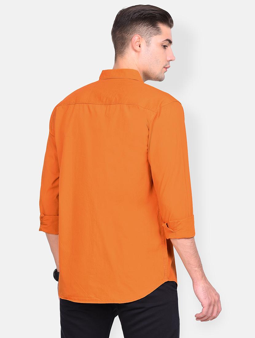 orange printed casual shirt - 17646880 - Zoom Image - 3