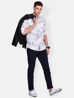 white printed casual shirt - 17646881 - Standard Image - 4