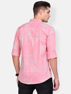 pink printed casual shirt - 17646882 - Standard Image - 3