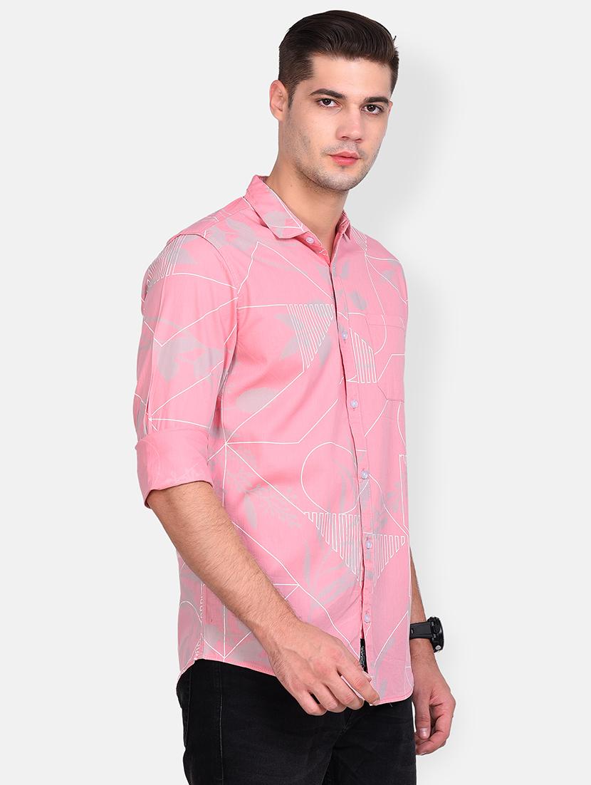 pink printed casual shirt - 17646882 - Zoom Image - 2