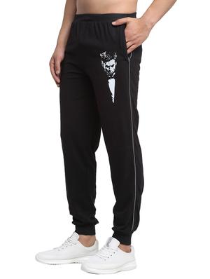 black printed track pant - 17646891 - Standard Image - 2