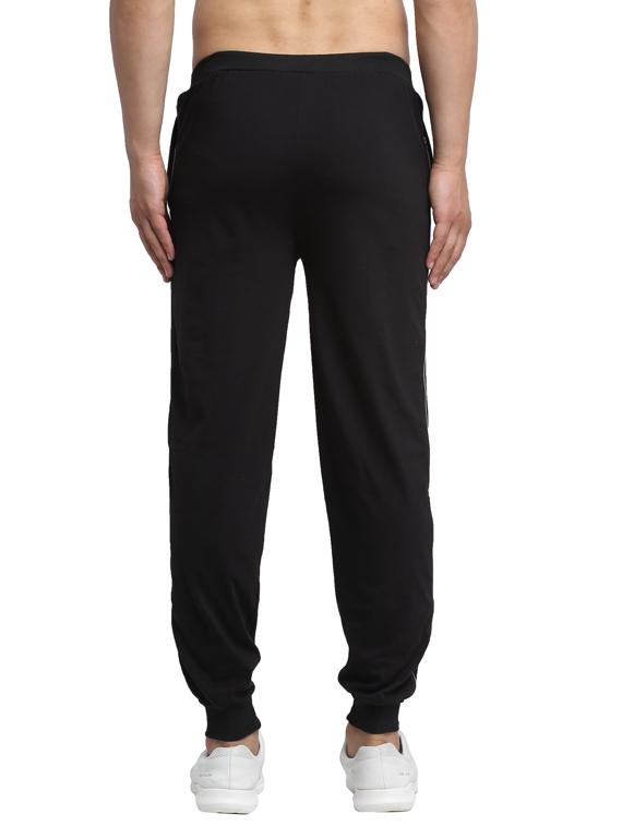 black printed track pant - 17646891 - Zoom Image - 3