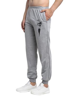 grey printed track pant - 17646892 - Standard Image - 2