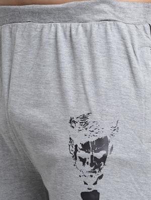 grey printed track pant - 17646892 - Standard Image - 5