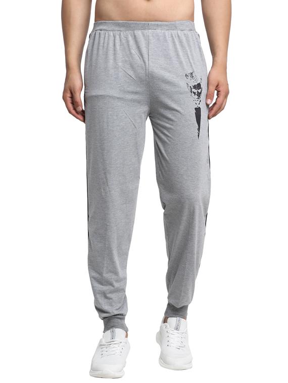 grey printed track pant - 17646892 - Zoom Image - 1