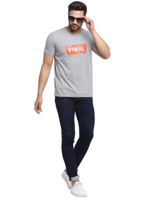 grey typographic front print t-shirt - 17646900 - Standard Image - 4