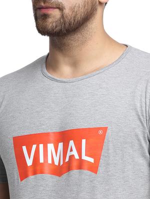 grey typographic front print t-shirt - 17646900 - Standard Image - 5