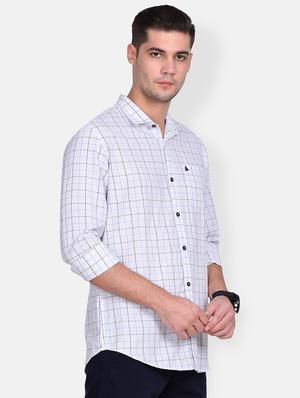 white checkered casual shirt - 17646922 - Standard Image - 2