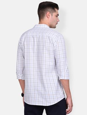 white checkered casual shirt - 17646922 - Standard Image - 3