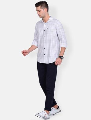 white checkered casual shirt - 17646922 - Standard Image - 4