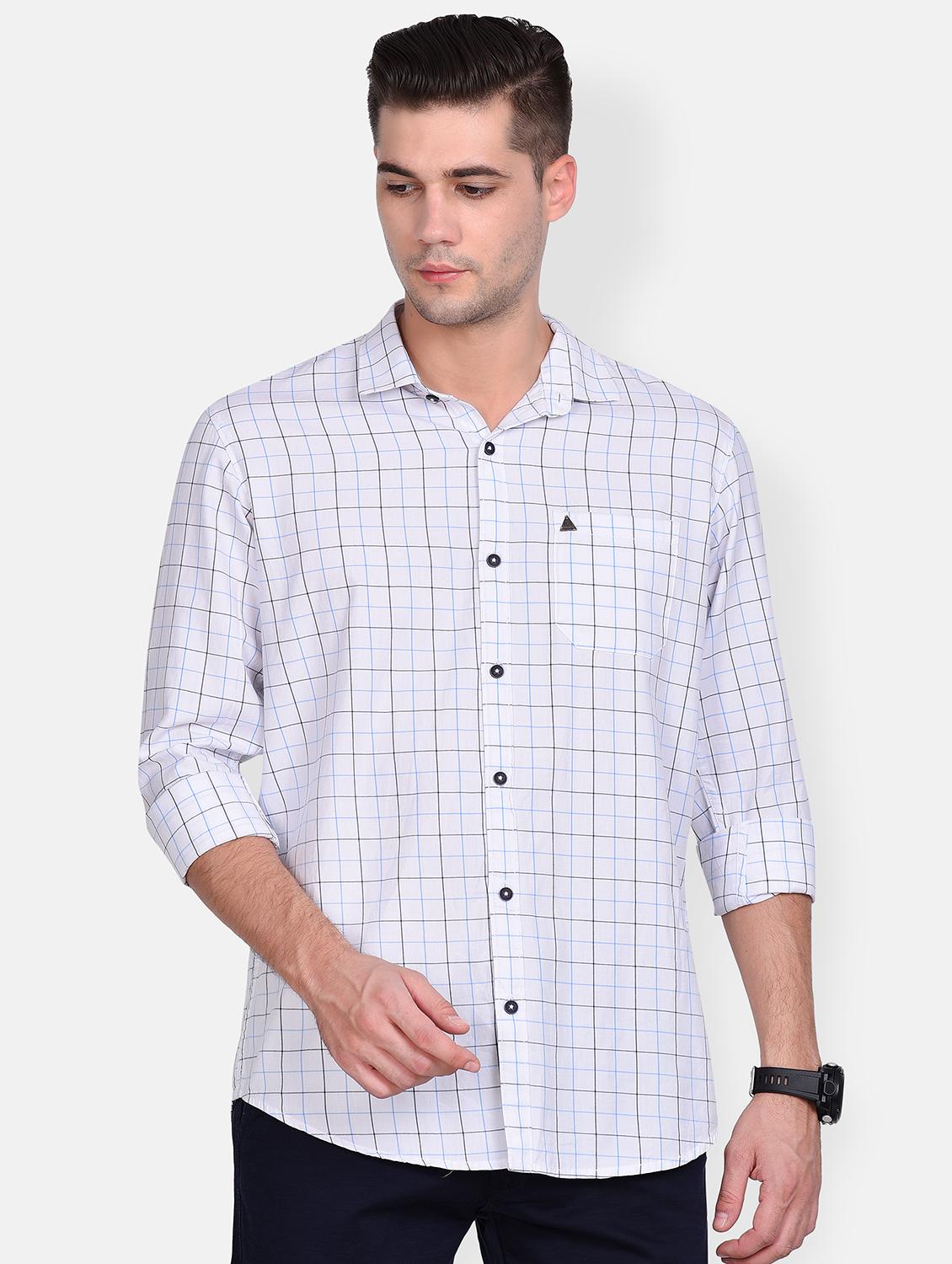 white checkered casual shirt - 17646922 - Zoom Image - 1