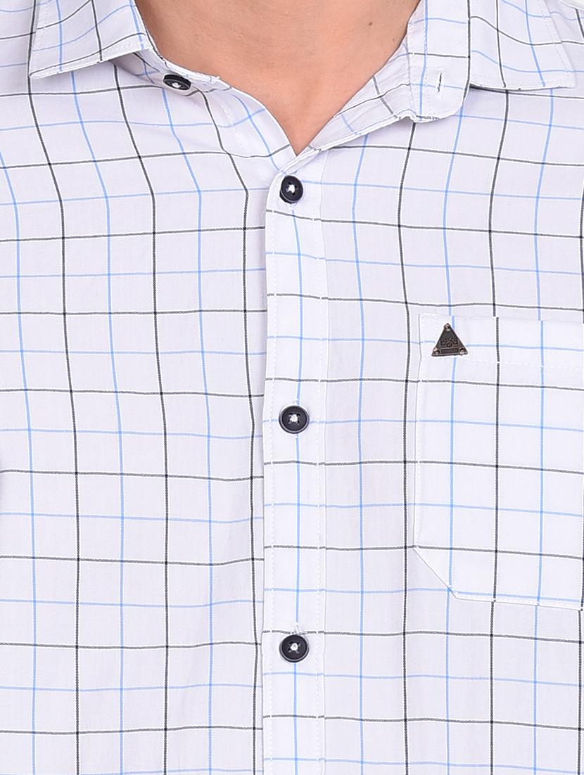 white checkered casual shirt - 17646922 - Zoom Image - 5