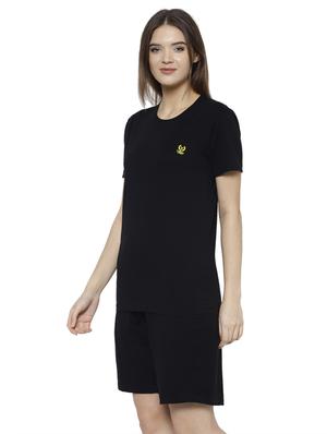 solid nightwear shorts set - 17646933 - Standard Image - 2