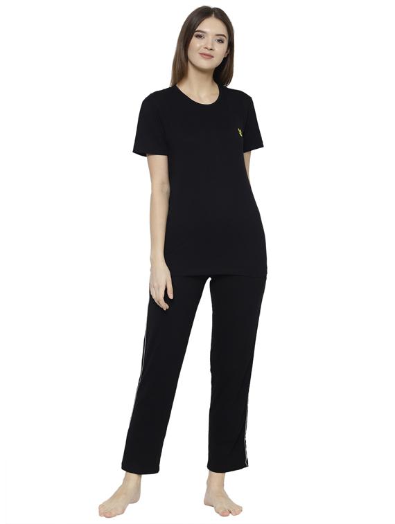 solid nightwear pyjama set - 17646935 - Zoom Image - 1