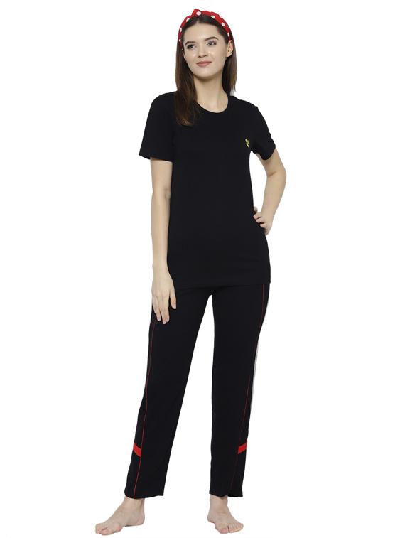 solid nightwear pyjama set - 17646936 - Zoom Image - 1
