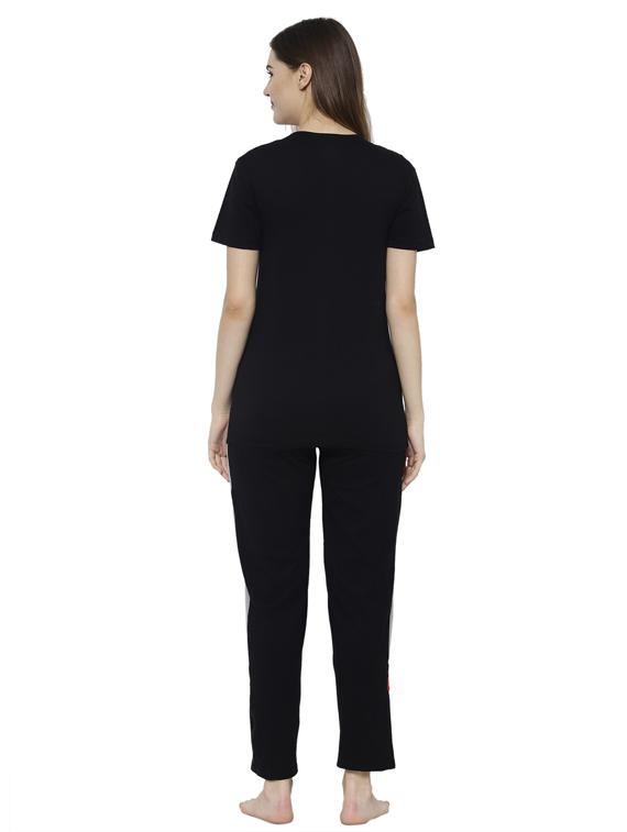 solid nightwear pyjama set - 17646936 - Zoom Image - 3