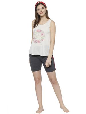 printed nightwear shorts set - 17646946 - Standard Image - 4