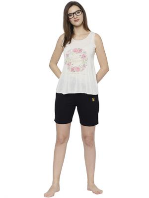 printed nightwear shorts set - 17646950 - Standard Image - 4
