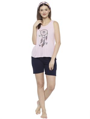 printed nightwear shorts set - 17646957 - Standard Image - 4