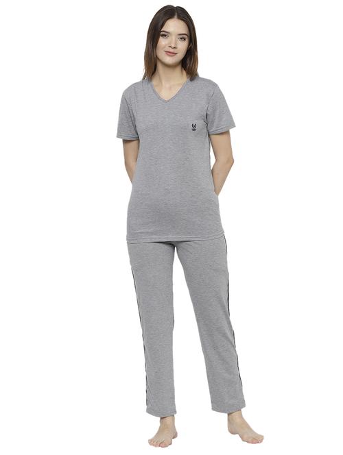 solid nightwear pyjama set - 17646982 - Standard Image - 1
