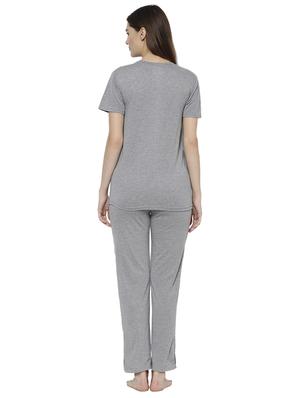 solid nightwear pyjama set - 17646982 - Standard Image - 3