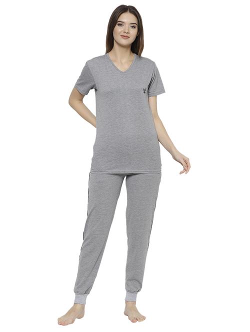 solid nightwear pyjama set - 17646988 - Standard Image - 1