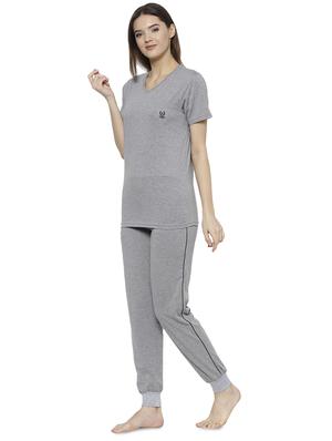 solid nightwear pyjama set - 17646988 - Standard Image - 2