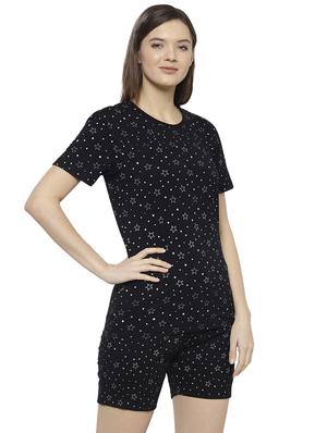 printed nightwear shorts set - 17646991 - Standard Image - 3