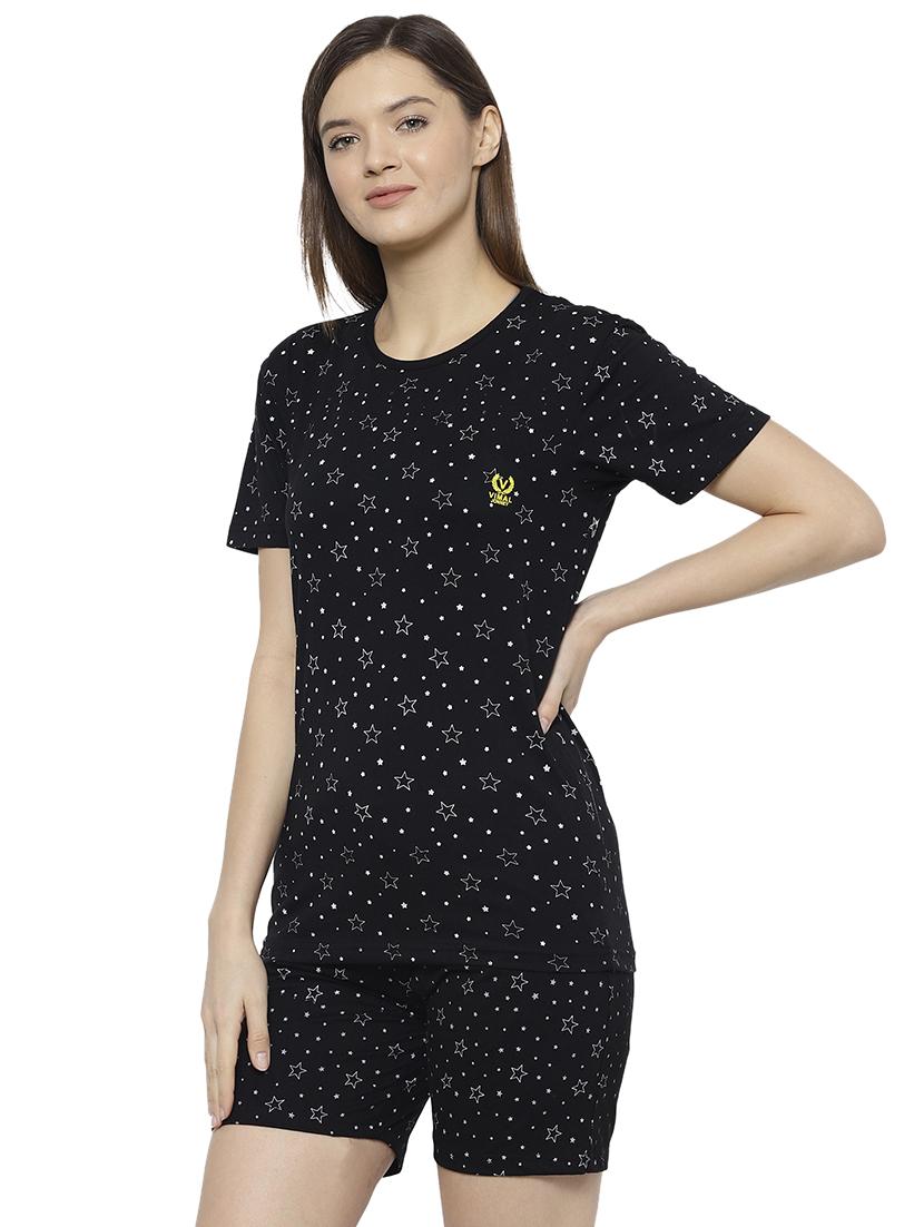 printed nightwear shorts set - 17646991 - Zoom Image - 2