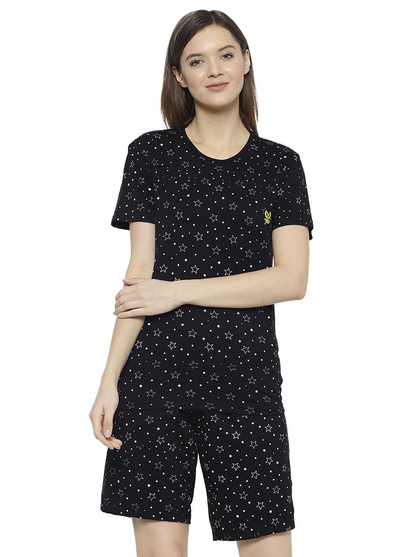 printed nightwear shorts set - 17646992 - Zoom Image - 1