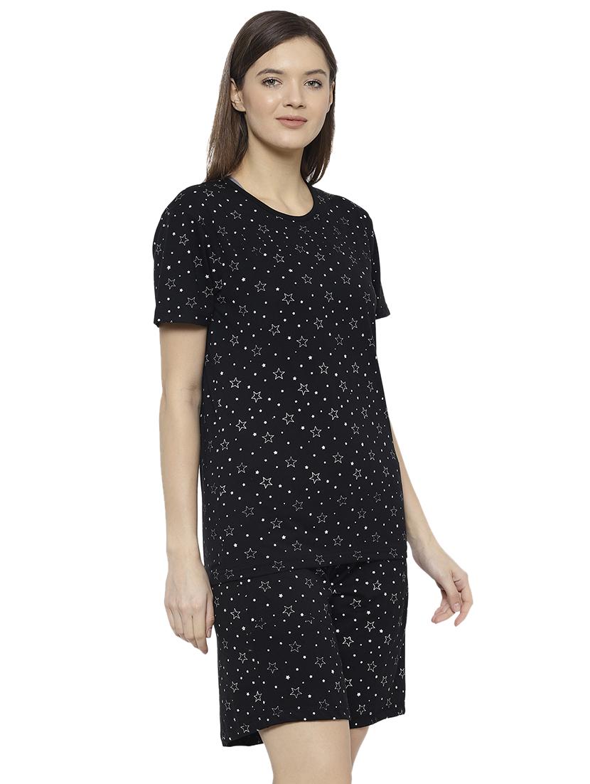 printed nightwear shorts set - 17646992 - Zoom Image - 2