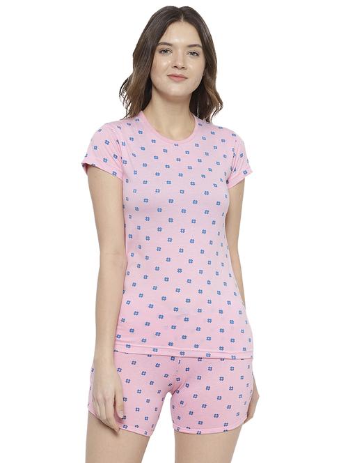 printed nightwear shorts set - 17647006 - Standard Image - 1