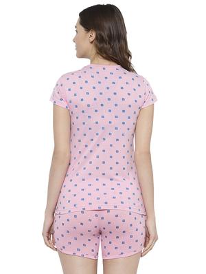 printed nightwear shorts set - 17647006 - Standard Image - 3