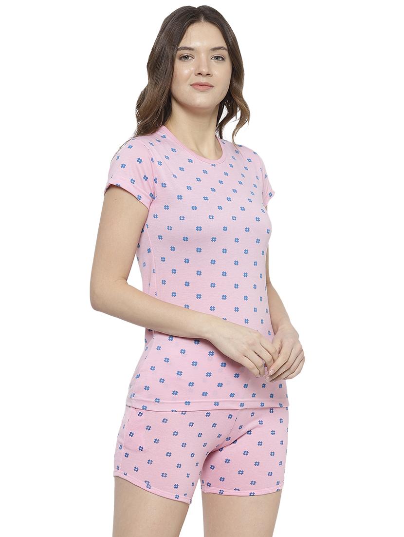 printed nightwear shorts set - 17647006 - Zoom Image - 2