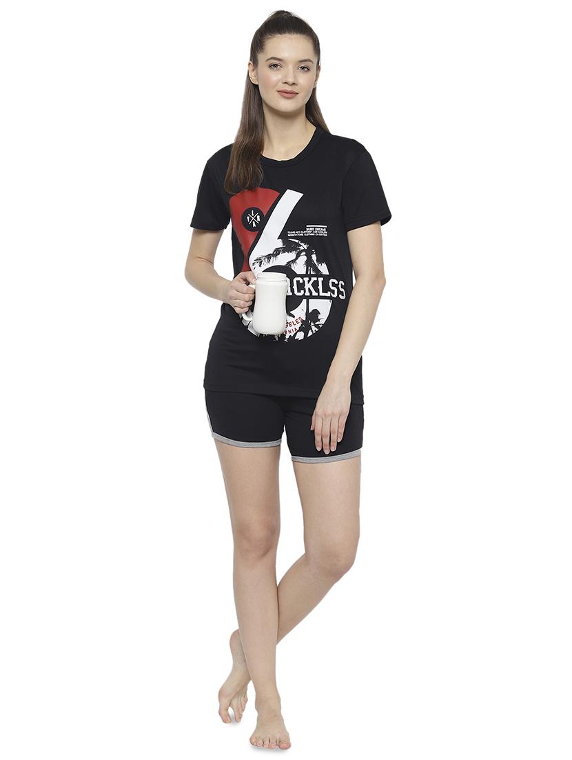 printed nightwear shorts set - 17647031 - Zoom Image - 4