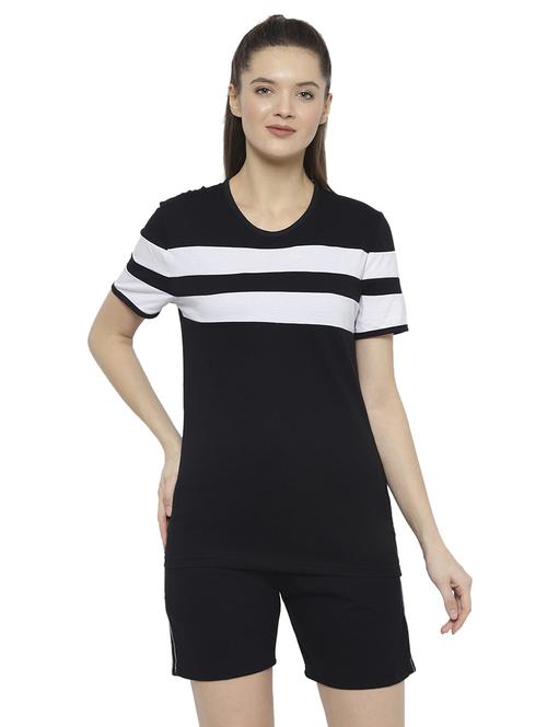 printed nightwear shorts set - 17647035 - Standard Image - 1