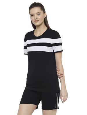 printed nightwear shorts set - 17647035 - Standard Image - 2