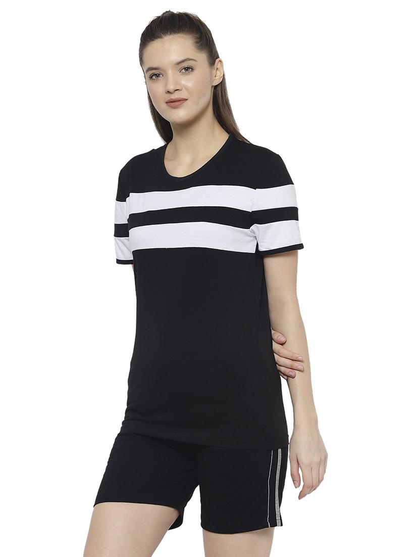 printed nightwear shorts set - 17647035 - Zoom Image - 2