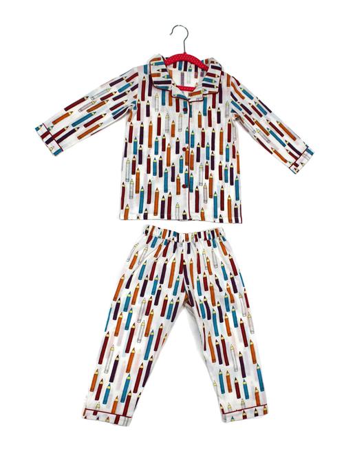 printed pyjama nightwear set - 17647294 - Standard Image - 1